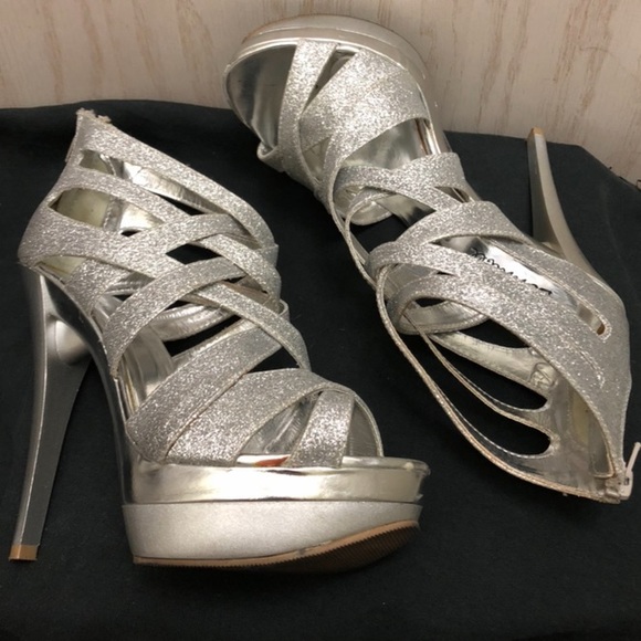 Silver Glitter Heels - Picture 7 of 7